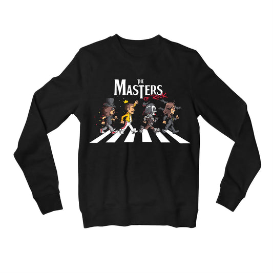 guns n' roses the masters of rock sweatshirt upper winterwear music band buy online india the banyan tee tbt men women girls boys unisex black