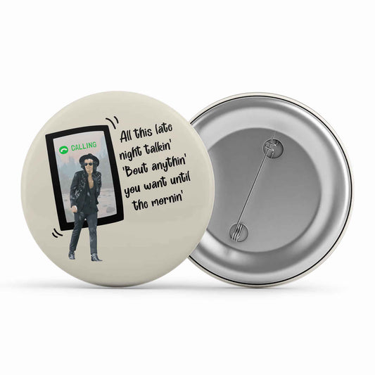 harry styles late night talkin badge pin button music band buy online india the banyan tee tbt men women girls boys unisex