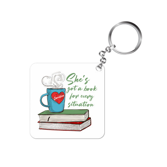 harry styles carolina keychain keyring for car bike unique home music band buy online india the banyan tee tbt men women girls boys unisex  - she's got a book for every situation