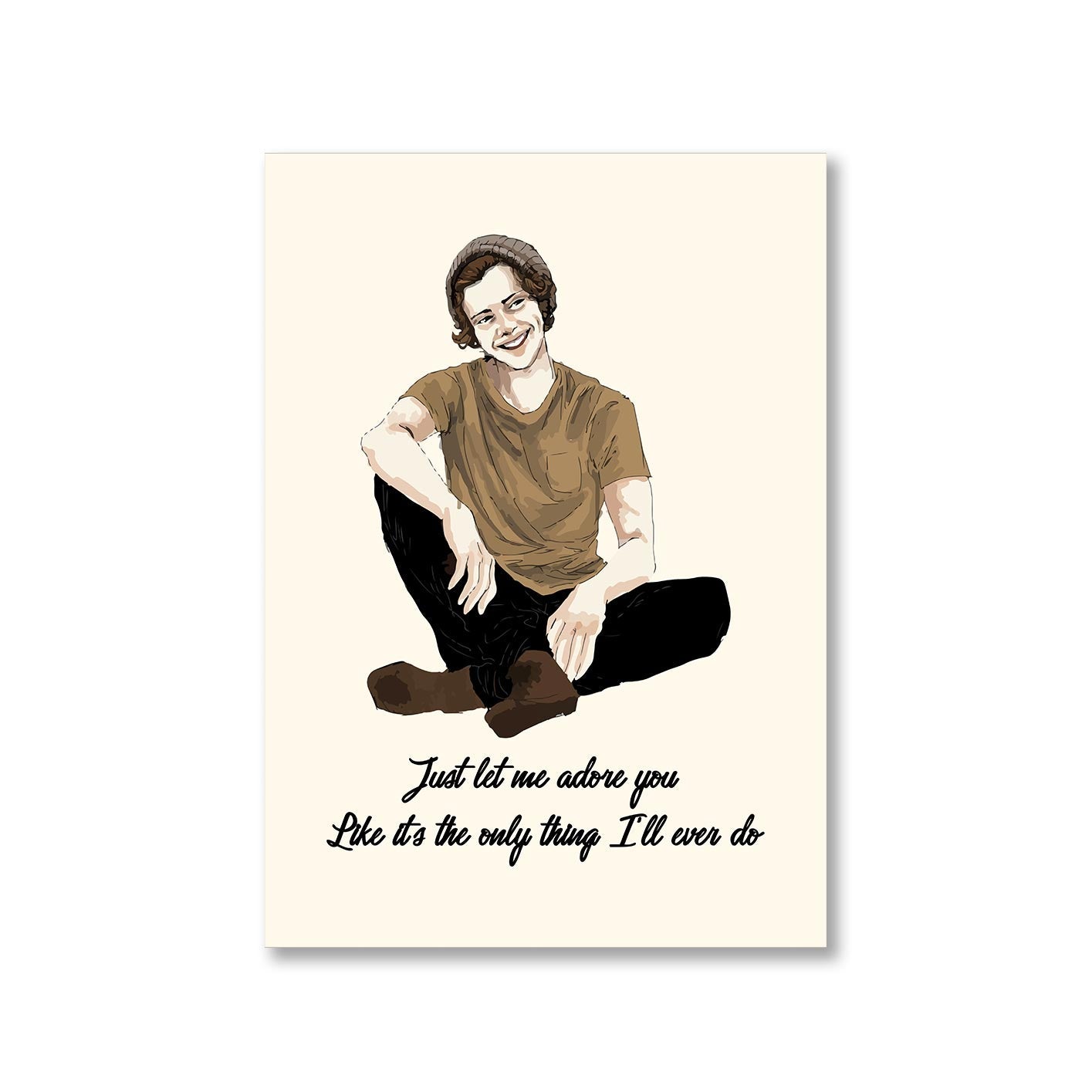 harry styles adore you poster wall art buy online india the banyan tee tbt a4