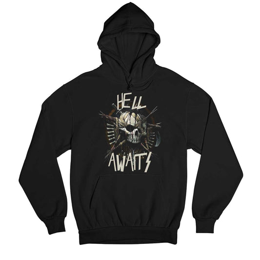 slayer hell awaits hoodie hooded sweatshirt winterwear music band buy online india the banyan tee tbt men women girls boys unisex black