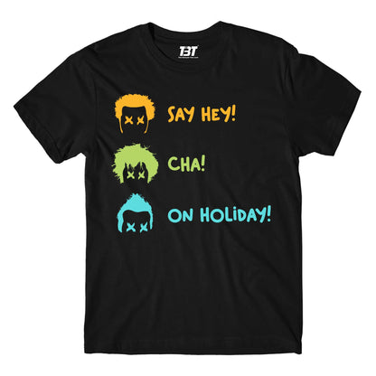 green day holiday t-shirt music band buy online india the banyan tee tbt men women girls boys unisex black