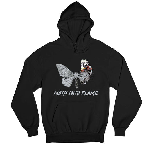 Metallica Hoodie - Moth Into Flame Hooded Sweatshirt Merchandise Clothing ApparelThe Banyan Tee TBT