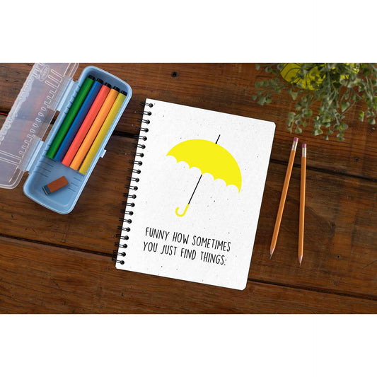 How I Met Your Mother Notebook - You Just Find Things The Banyan Tee TBT