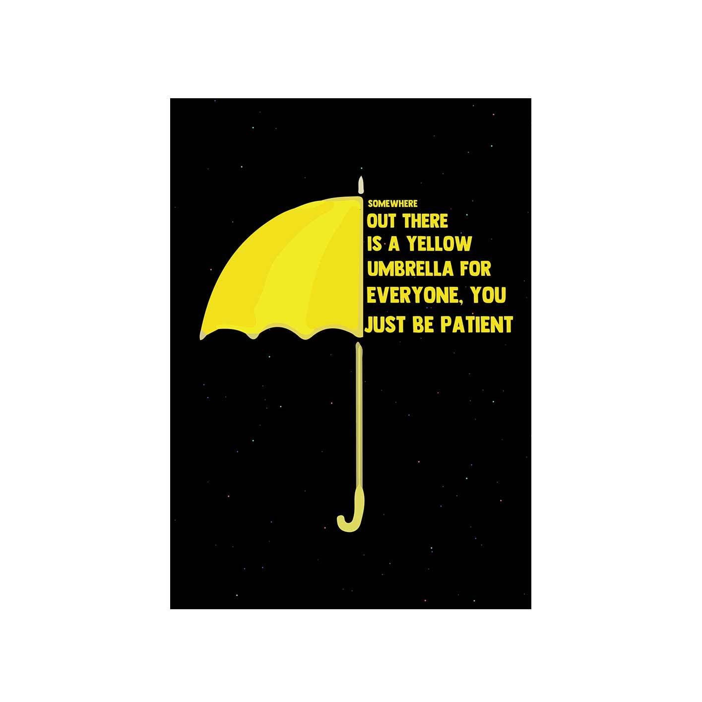 How I Met Your Mother Poster - Yellow Umbrella The Banyan Tee TBT