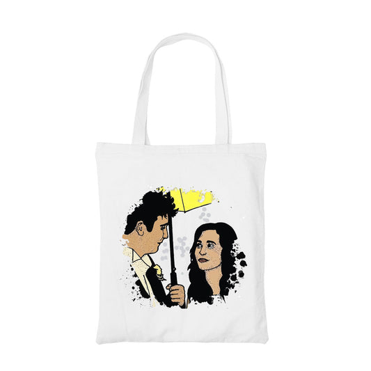 how i met your mother ted and tracy fan art tote bag hand printed cotton women men unisex