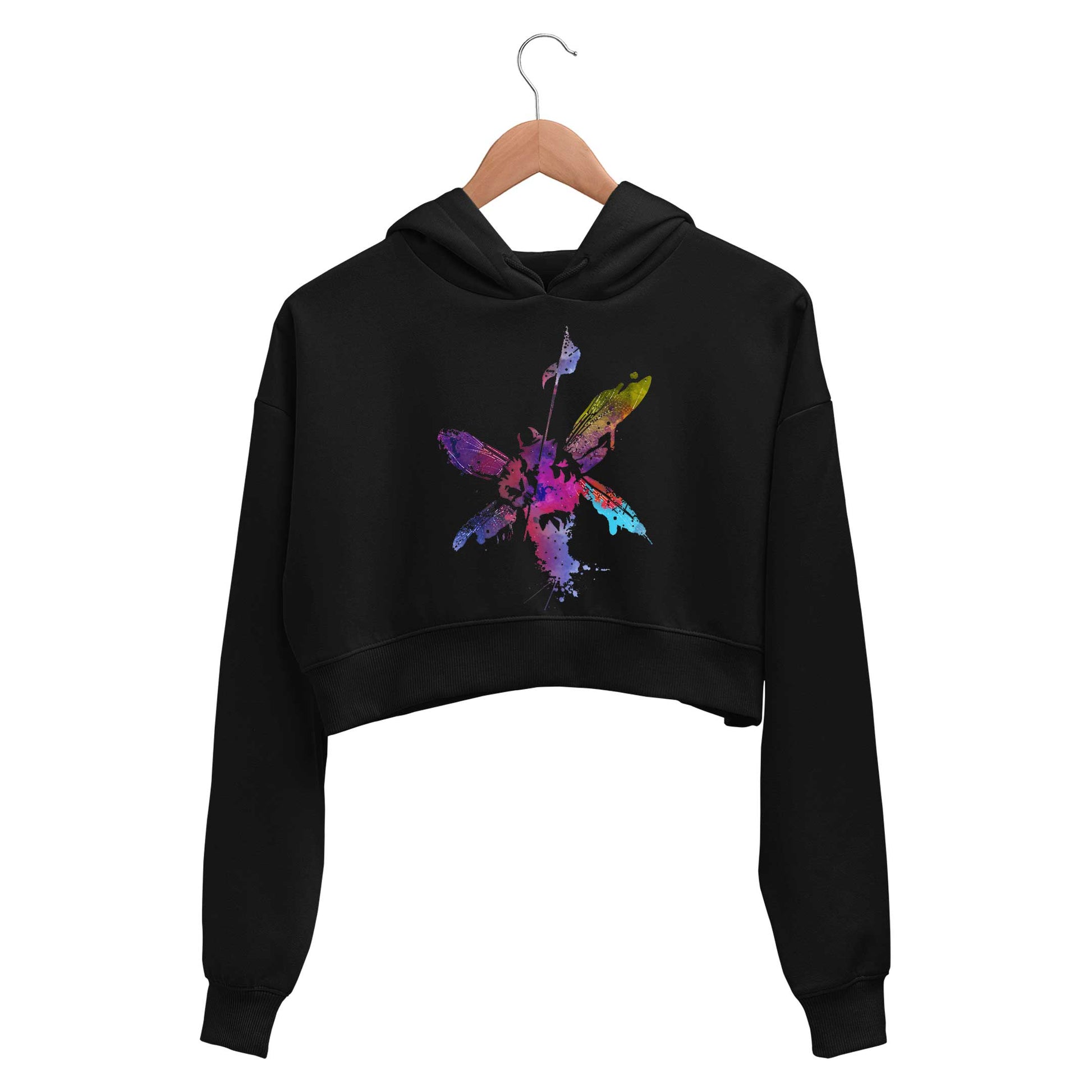 linkin park hybrid theory crop hoodie hooded sweatshirt upper winterwear music band buy online india the banyan tee tbt men women girls boys unisex black