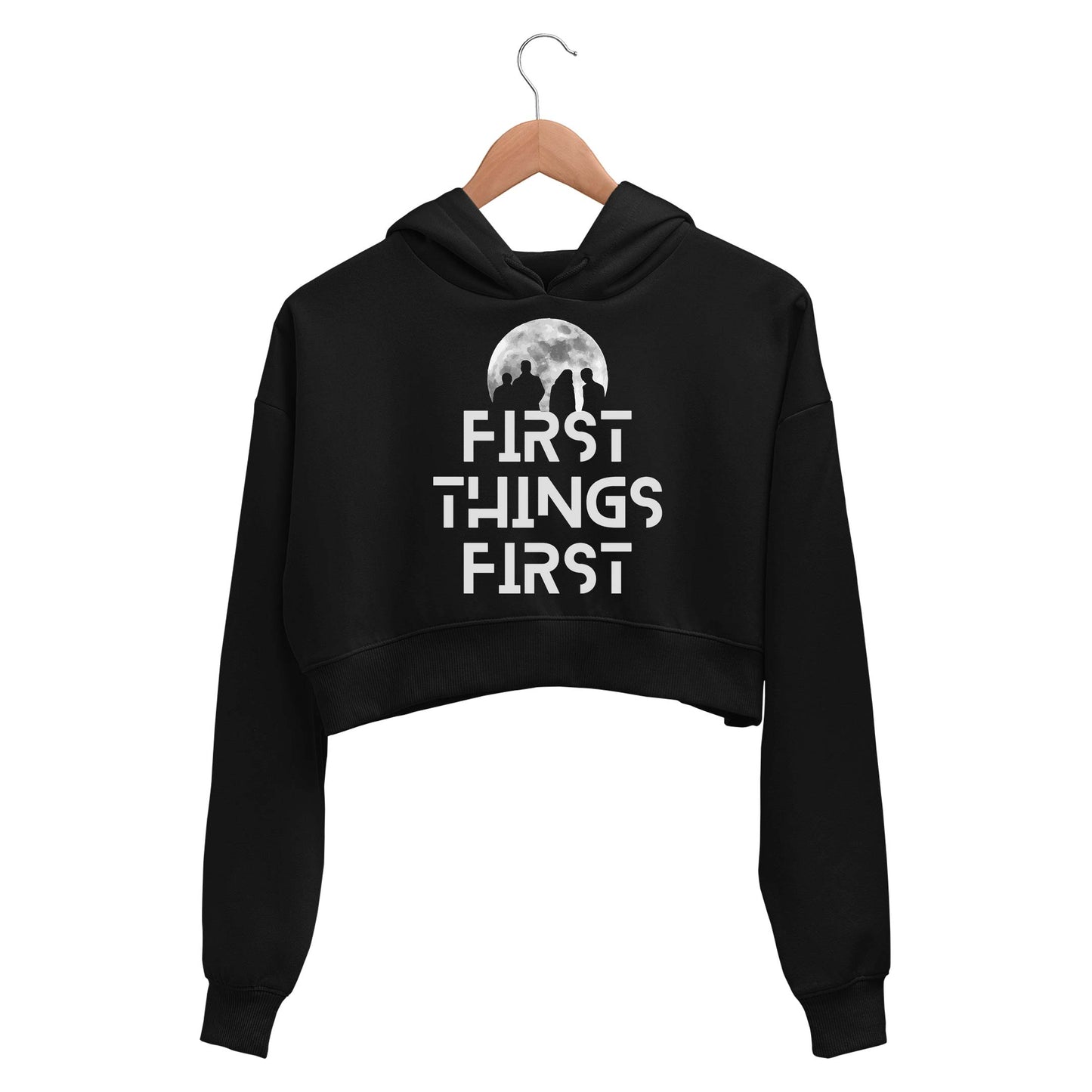 imagine dragons first things first crop hoodie hooded sweatshirt upper winterwear music band buy online india the banyan tee tbt men women girls boys unisex black believer