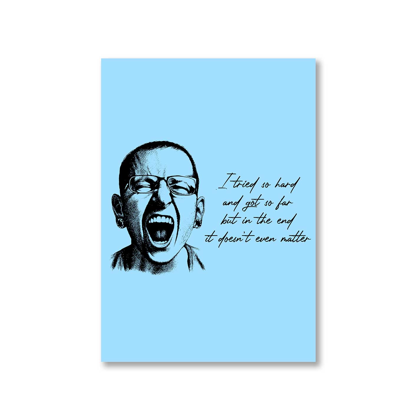 linkin park in the end poster wall art buy online india the banyan tee tbt a4