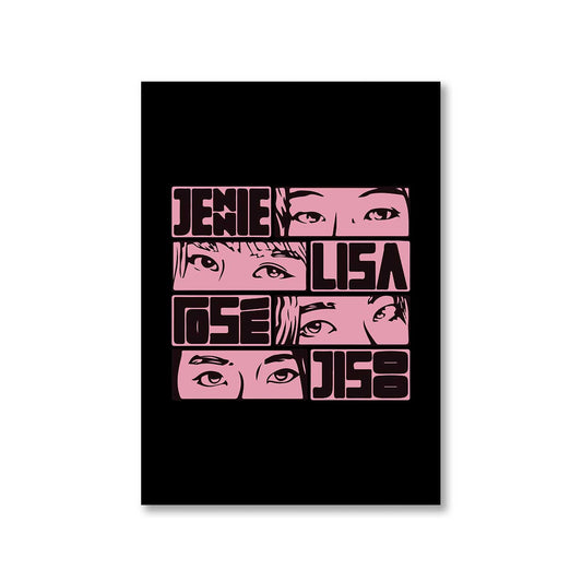 black pink jennie poster wall art buy online india the banyan tee tbt a4 song k pop jennie lisa jisoo rose