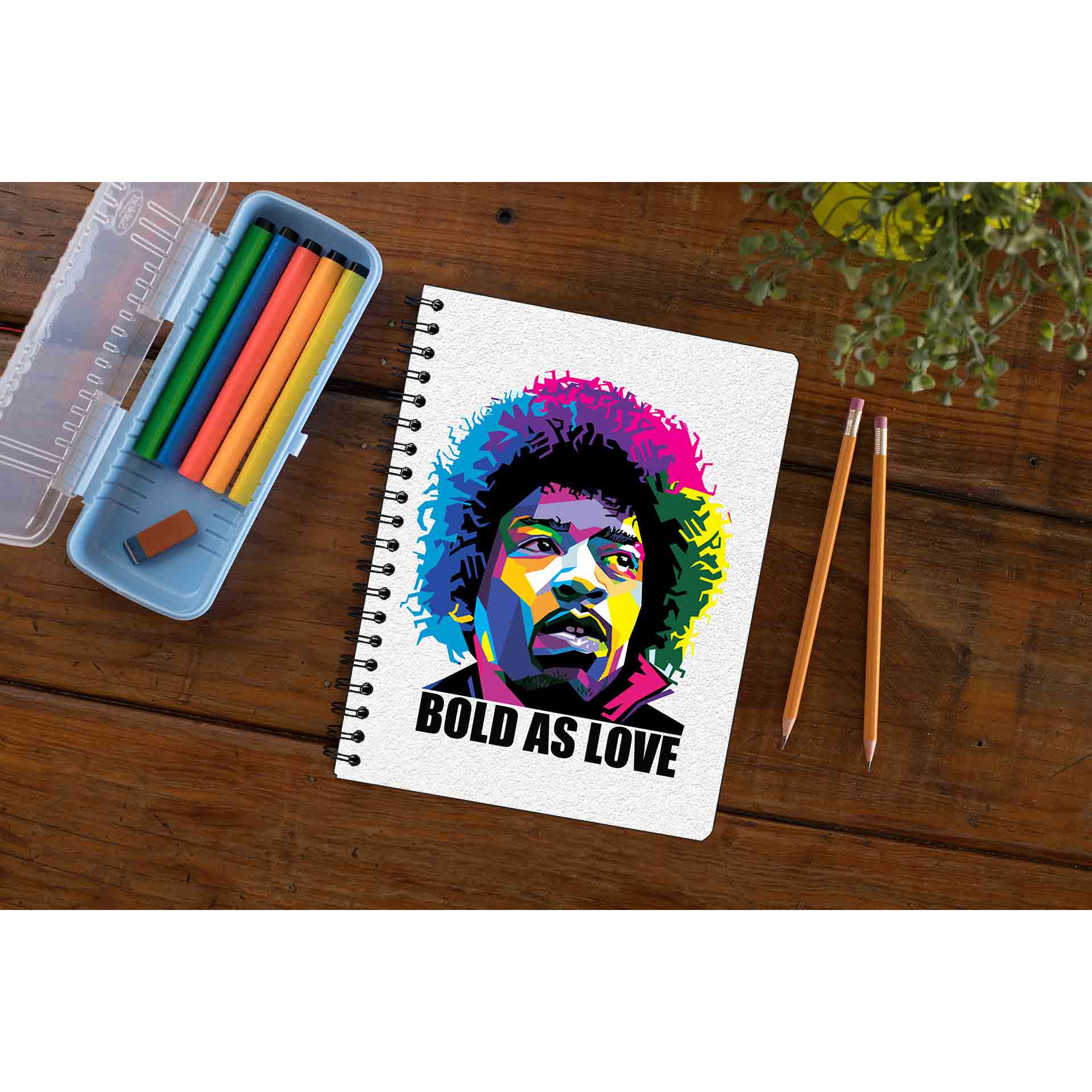 jimi hendrix bold as love notebook notepad diary buy online india the banyan tee tbt unruled