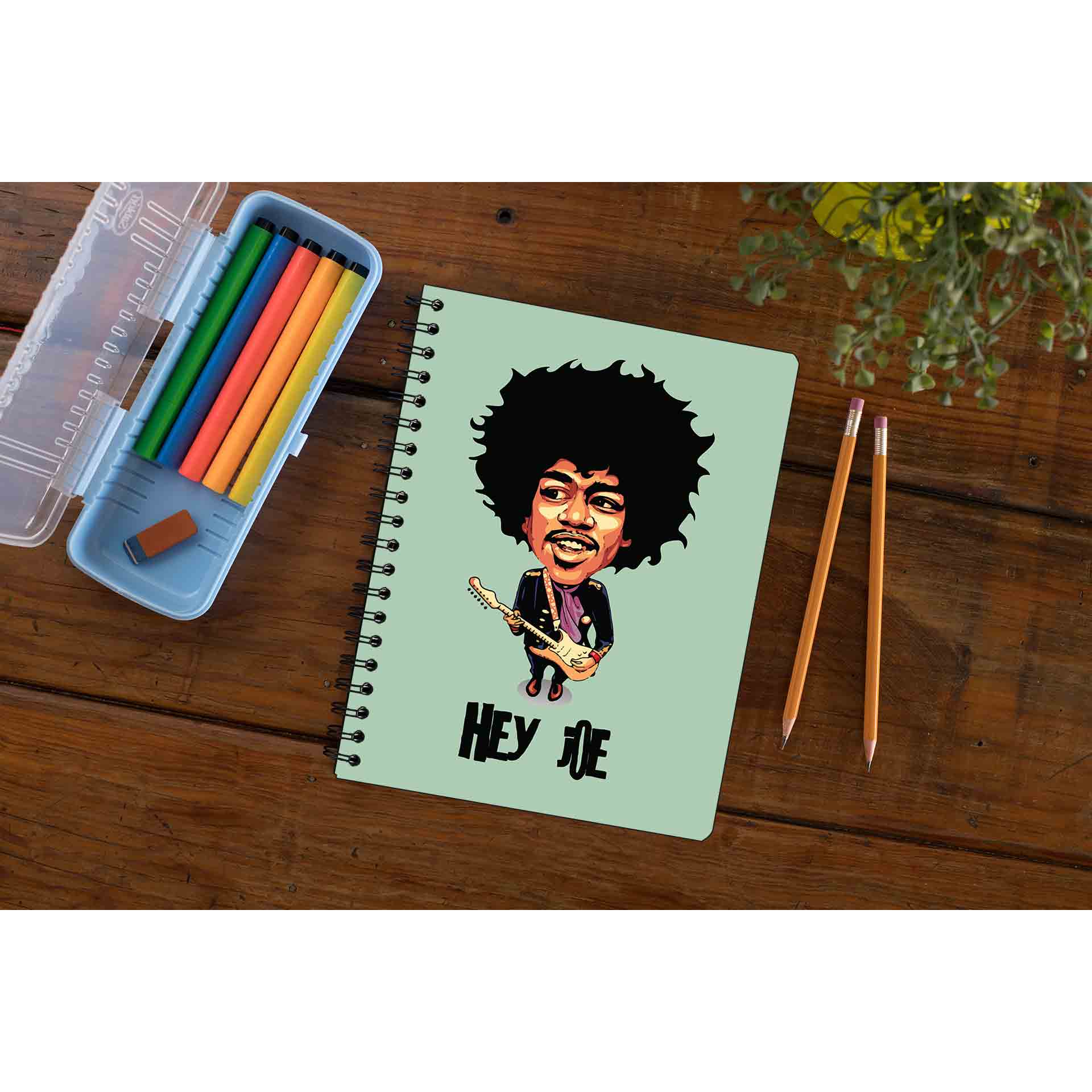 jimi hendrix hey joe notebook notepad diary buy online india the banyan tee tbt unruled