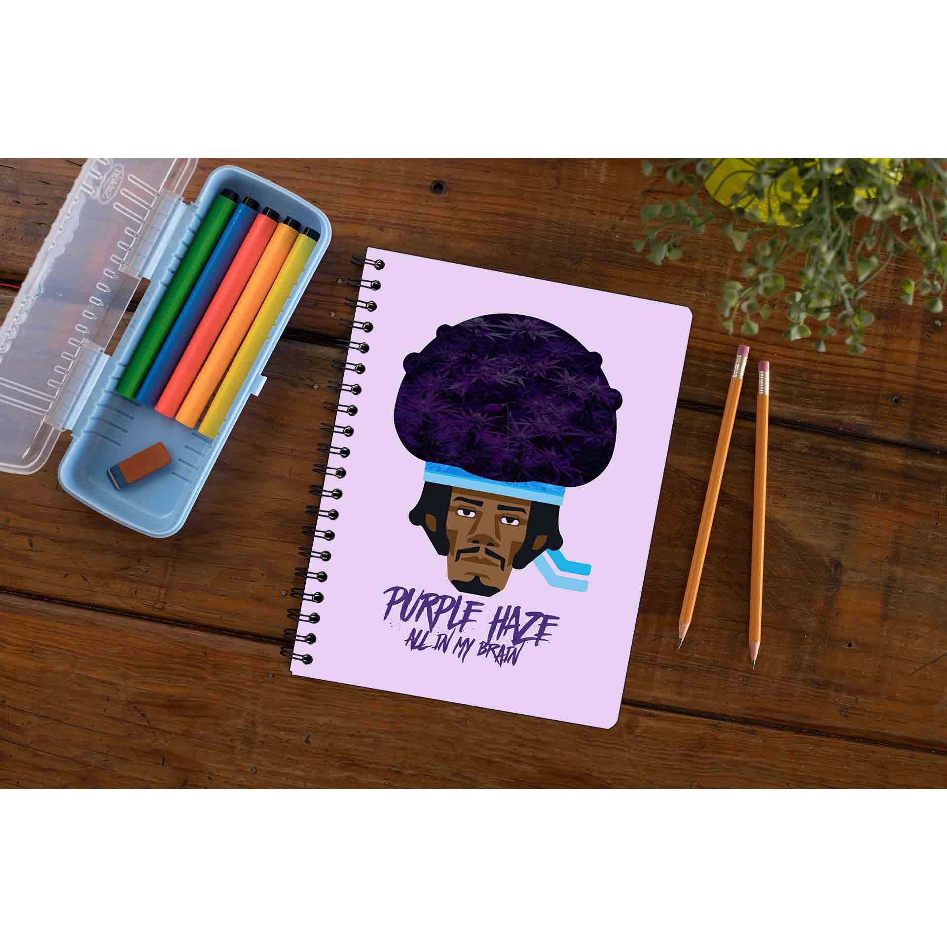 jimi hendrix purple haze notebook notepad diary buy online india the banyan tee tbt unruled