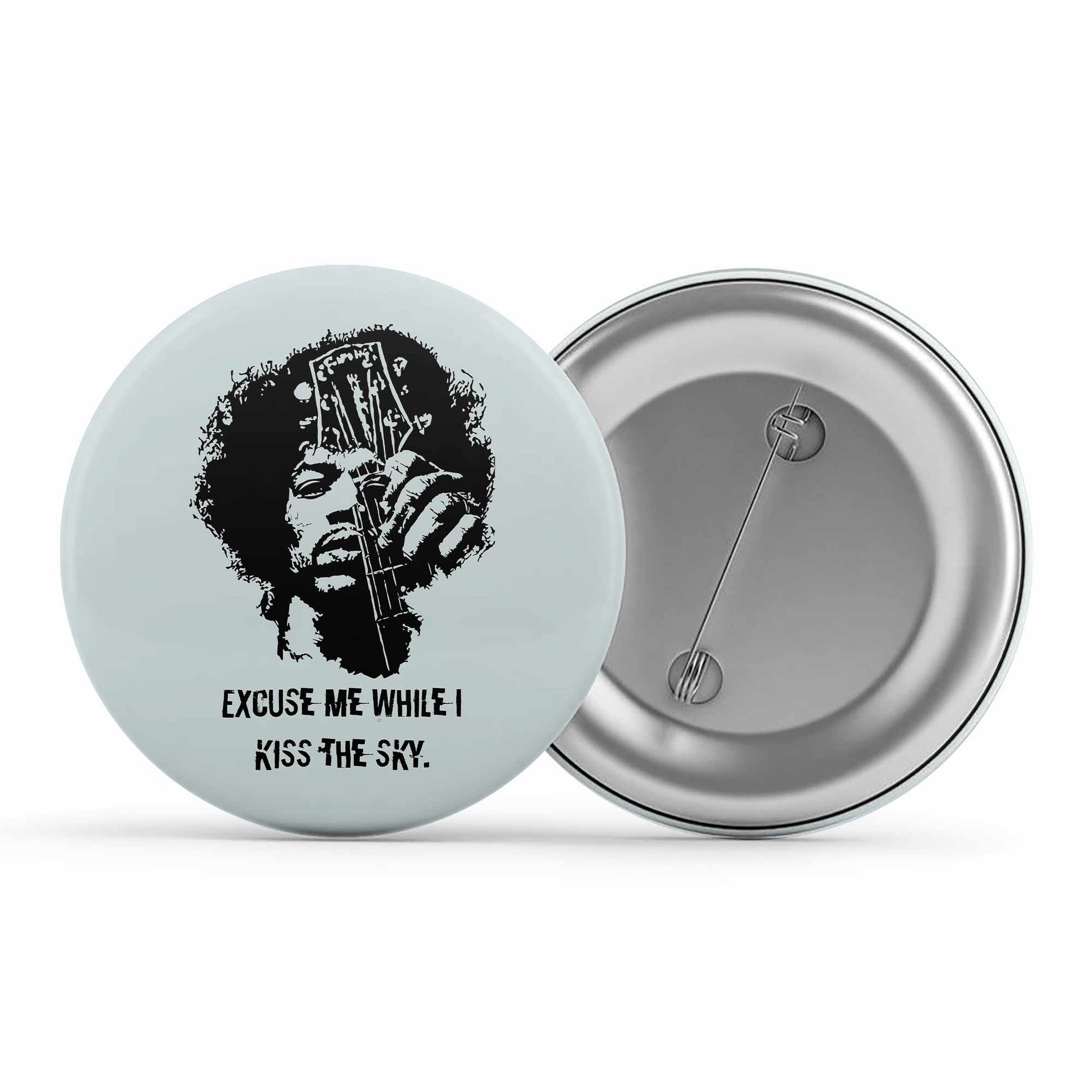 jimi hendrix kiss the sky badge pin button music band buy online india the banyan tee tbt men women girls boys unisex