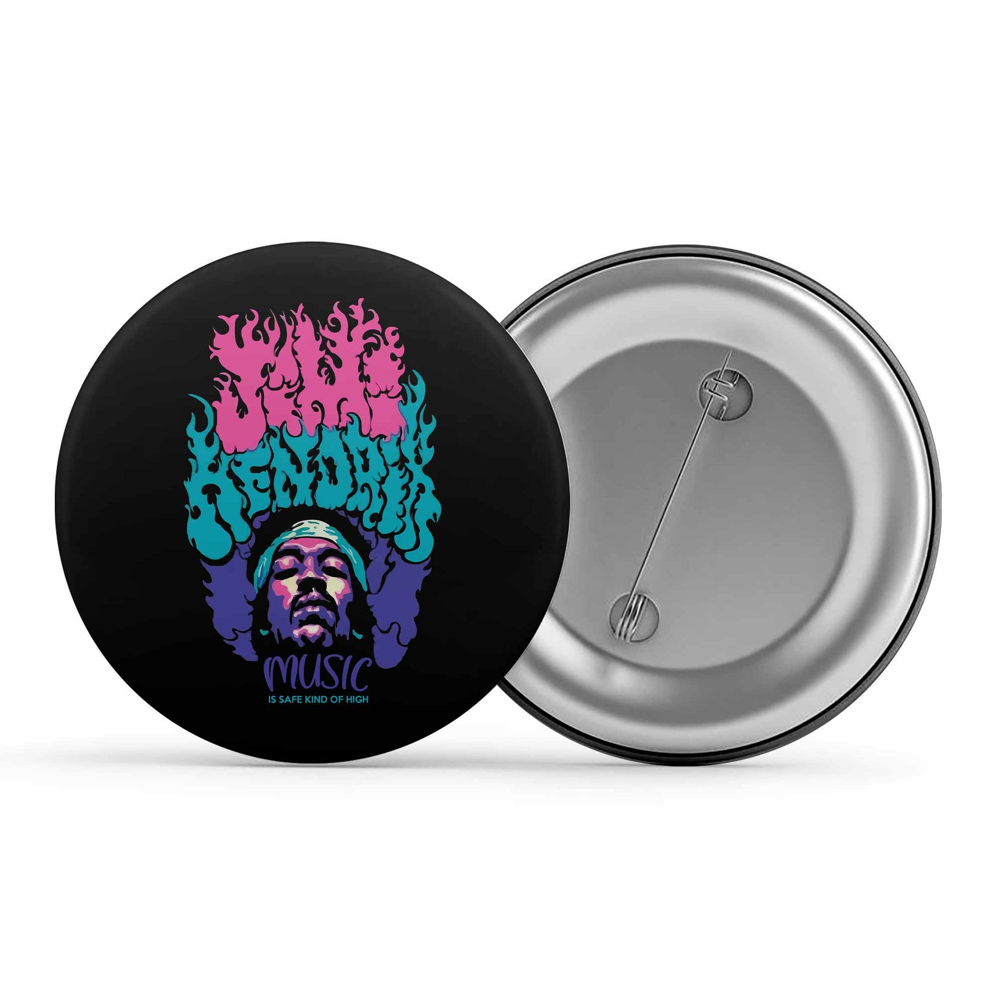 jimi hendrix safe kind of high badge pin button music band buy online india the banyan tee tbt men women girls boys unisex