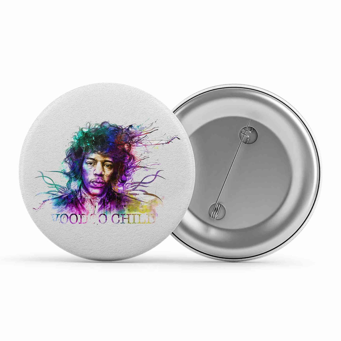 jimi hendrix voodoo child badge pin button music band buy online india the banyan tee tbt men women girls boys unisex