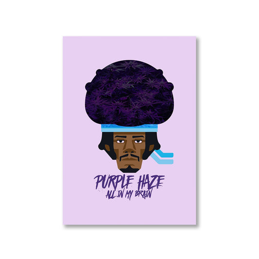 jimi hendrix purple haze poster wall art buy online india the banyan tee tbt a4