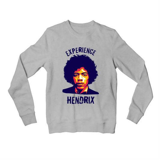 jimi hendrix experience hendrix sweatshirt upper winterwear music band buy online india the banyan tee tbt men women girls boys unisex gray