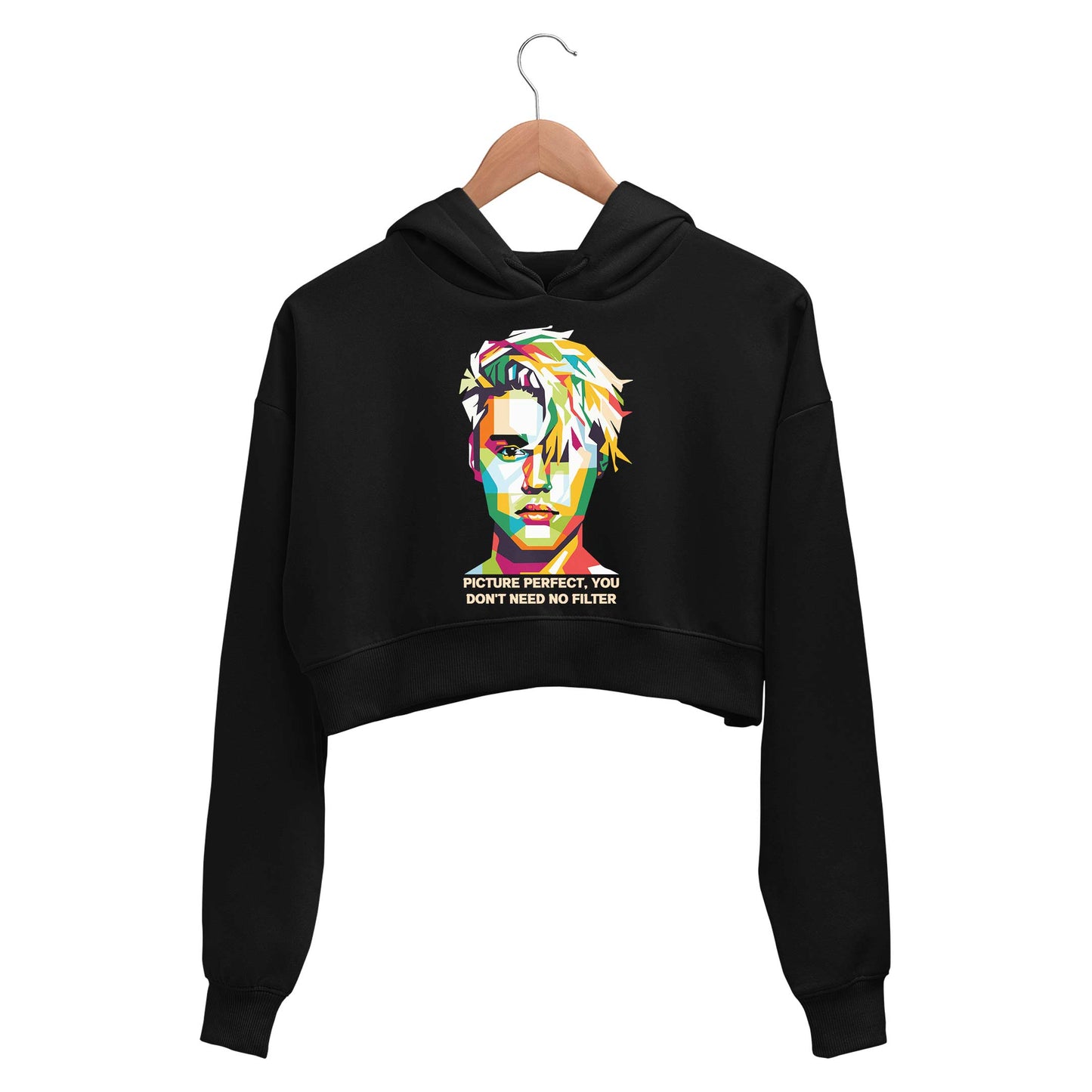 justin bieber intentions crop hoodie hooded sweatshirt upper winterwear music band buy online india the banyan tee tbt men women girls boys unisex black