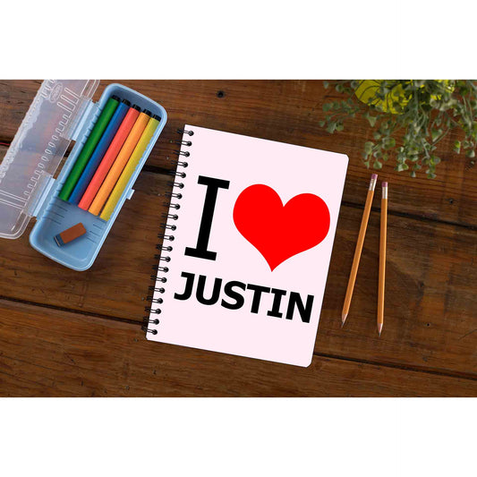 justin bieber i love justin notebook notepad diary buy online india the banyan tee tbt unruled