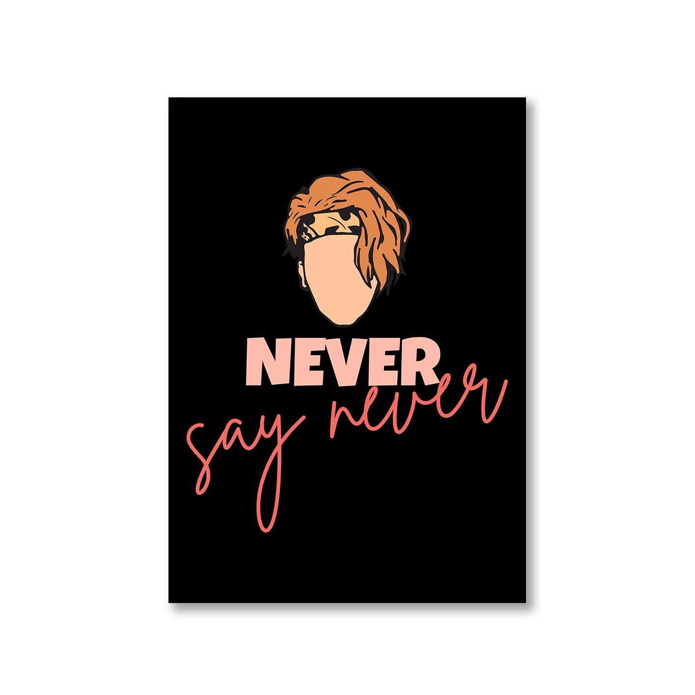 justin bieber never say never poster wall art buy online india the banyan tee tbt a4