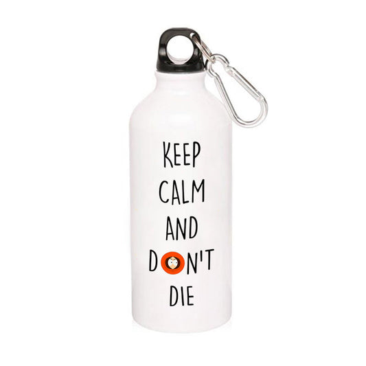 south park keep calm & don't die sipper steel water bottle flask gym shaker tv & movies buy online india the banyan tee tbt men women girls boys unisex  south park kenny cartman stan kyle cartoon character illustration keep calm