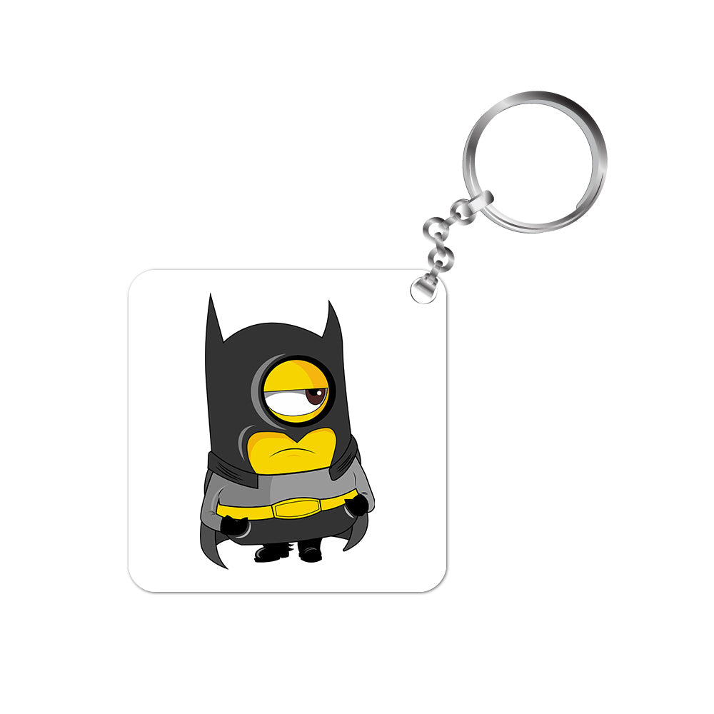 minions keychain - batmin batman the banyan tee tbt kevin despicable me eso bob movie merchandise keyring cartoon gift for bike for gifts unique boys car home girls