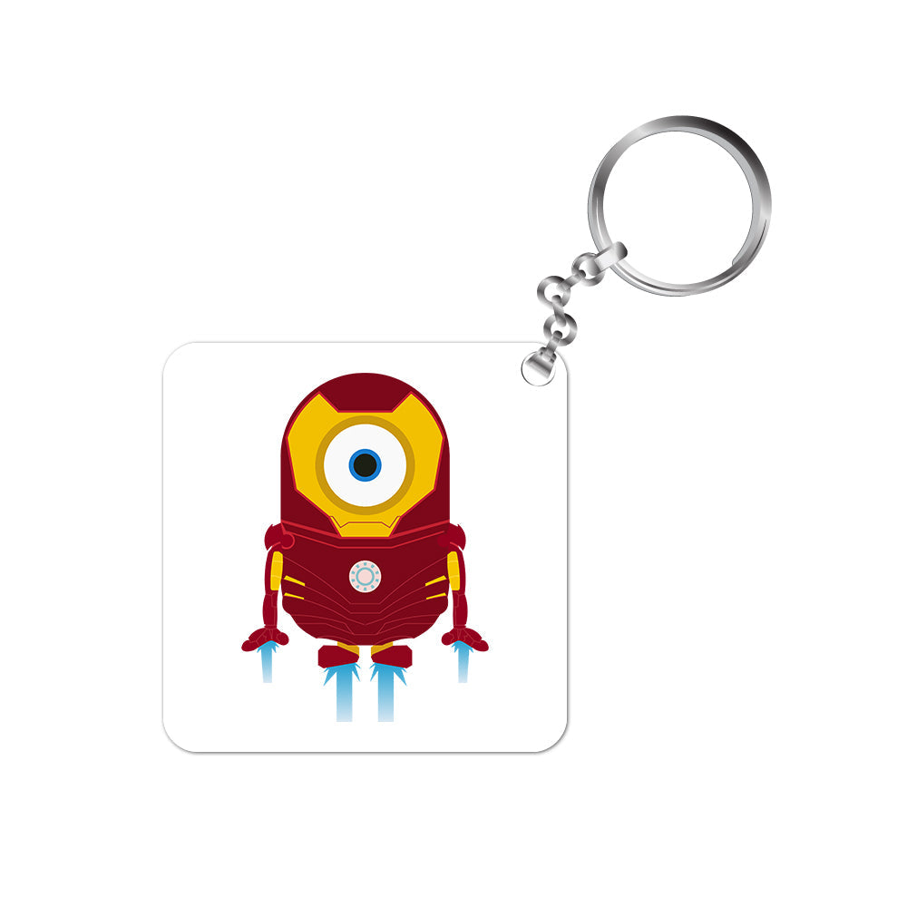 minions keychain - iron min iron man the banyan tee tbt kevin despicable me eso bob movie merchandise keyring cartoon gift for bike for gifts unique boys car home girls