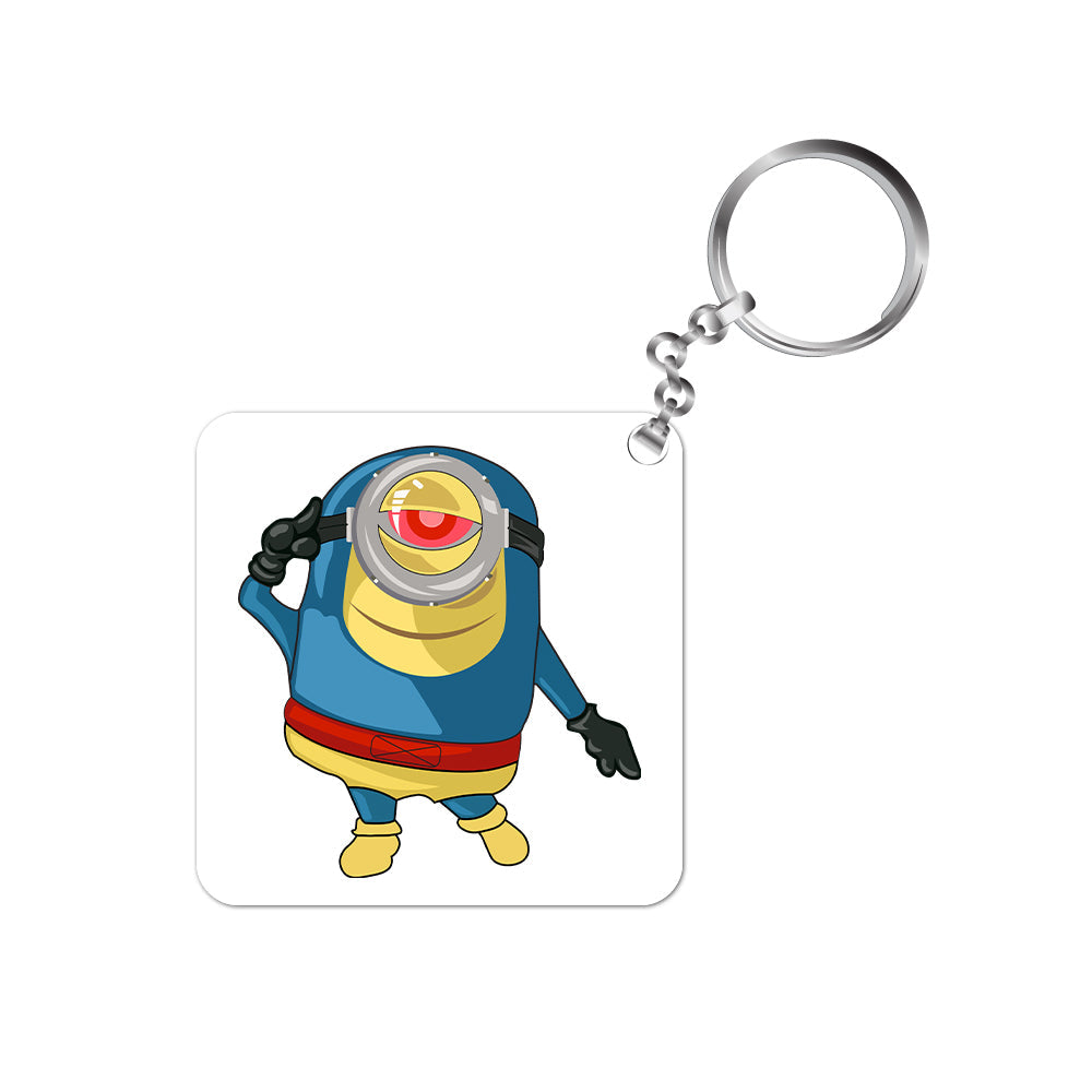 minions keychain - super min super man the banyan tee tbt kevin despicable me eso bob movie merchandise keyring cartoon gift for bike for gifts unique boys car home girls