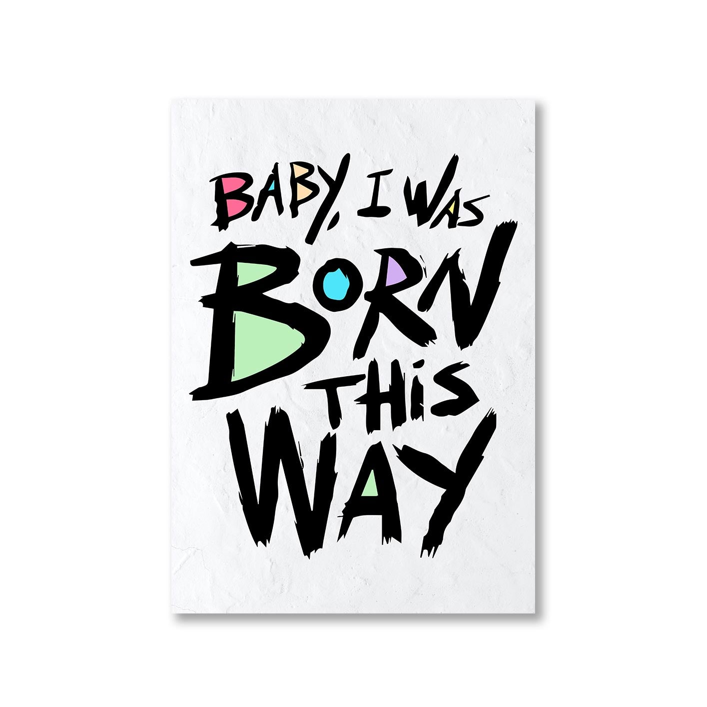 lady gaga born this way poster wall art buy online india the banyan tee tbt a4