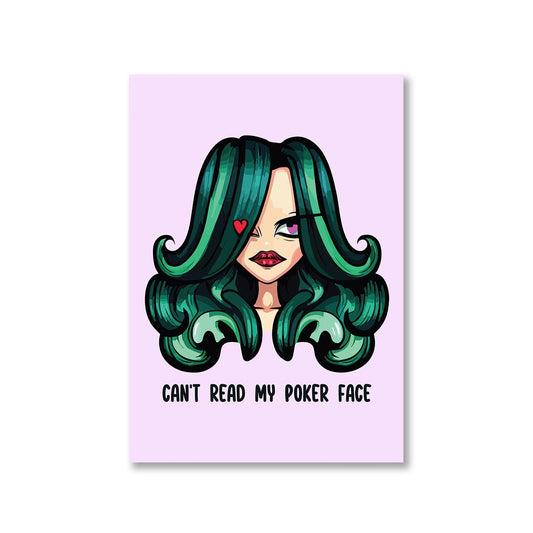 lady gaga poker face poster wall art buy online india the banyan tee tbt a4