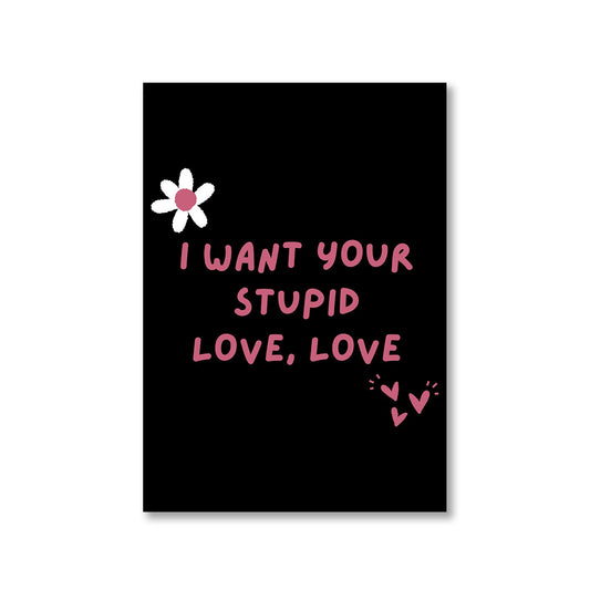 lady gaga stupid love poster wall art buy online india the banyan tee tbt a4