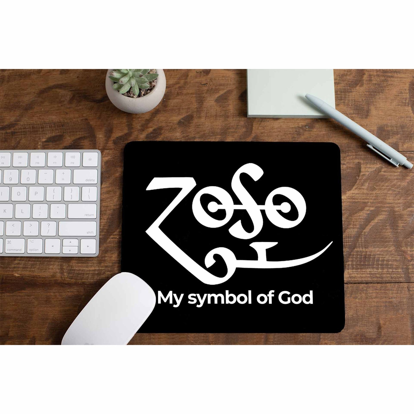 Led Zeppelin Mousepad - My Symbol Of God The Banyan Tee TBT