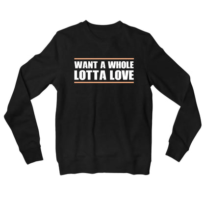 Led Zeppelin Sweatshirt - Whole Lotta Love Sweatshirt The Banyan Tee TBT