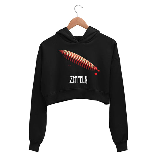 Led Zeppelin Crop Hoodie - Zeppelin Crop Hooded Sweatshirt for Women The Banyan Tee TBT