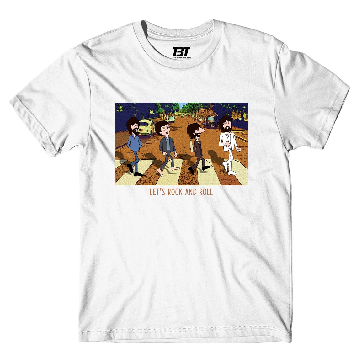 The Beatles T-shirt - Abbey Toon T-shirt The Banyan Tee TBT shirt for men women boys designer stylish online cotton india