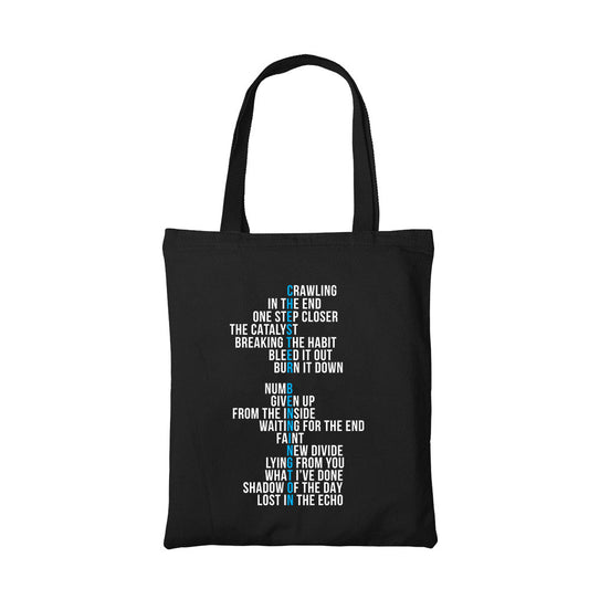 linkin park chester tote bag hand printed cotton women men unisex