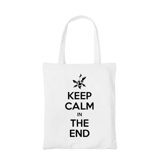 linkin park in the end tote bag hand printed cotton women men unisex