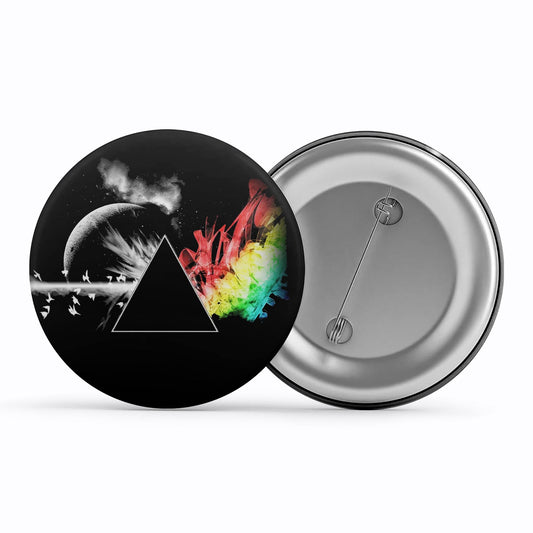 The Dark Side Of The Moon Pink Floyd Badge Metal Pin Button Brooch The Banyan Tee TBT
