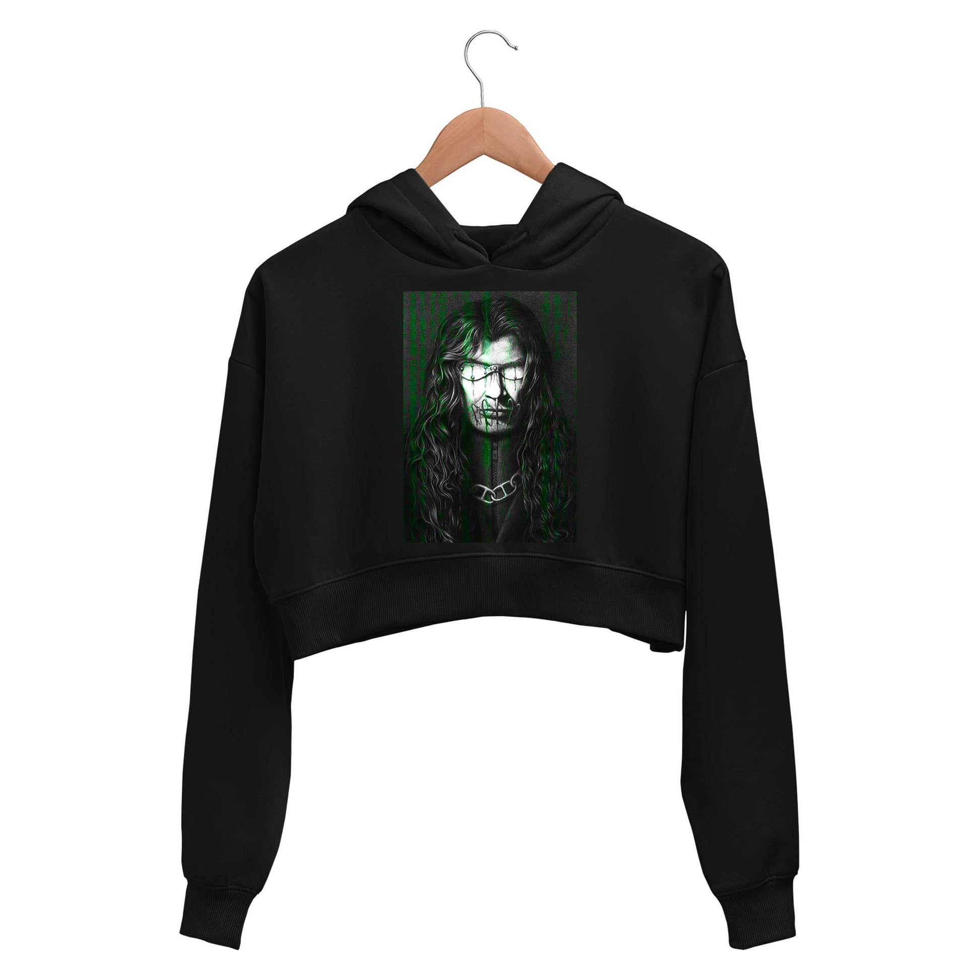 megadeth megadave crop hoodie hooded sweatshirt upper winterwear music band buy online india the banyan tee tbt men women girls boys unisex black