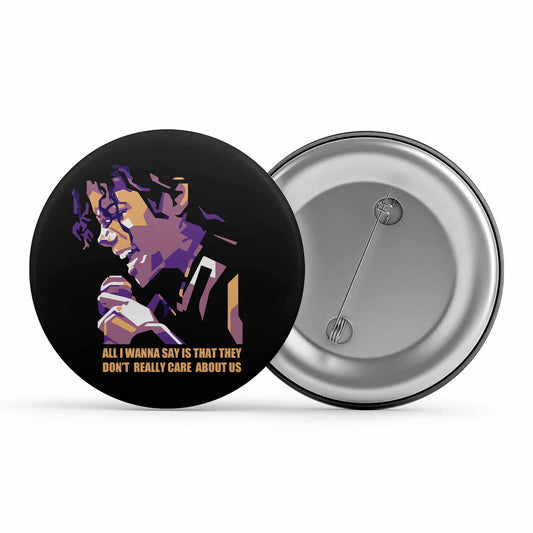 michael jackson care about us badge pin button music band buy online india the banyan tee tbt men women girls boys unisex