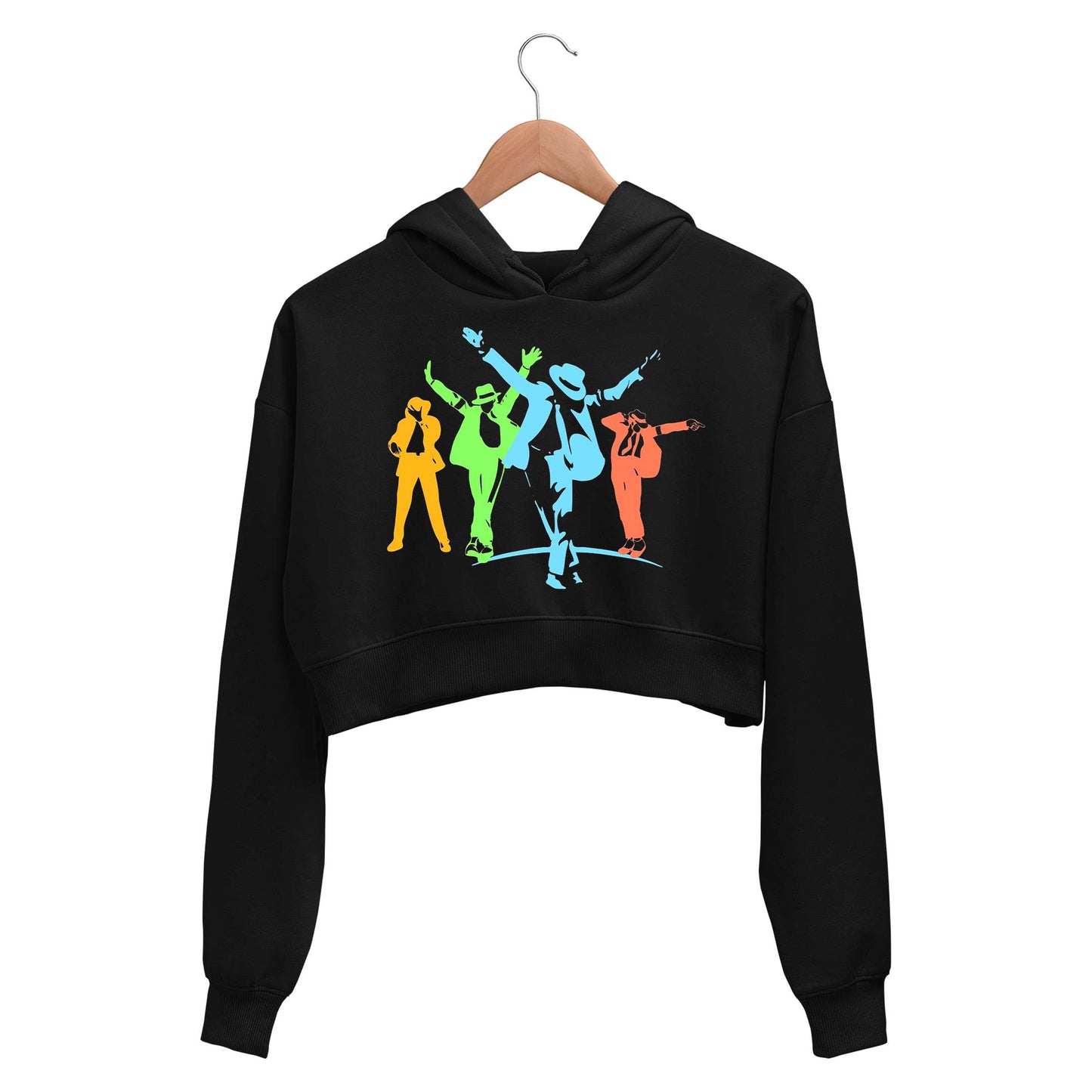 michael jackson neon art crop hoodie hooded sweatshirt upper winterwear music band buy online india the banyan tee tbt men women girls boys unisex black