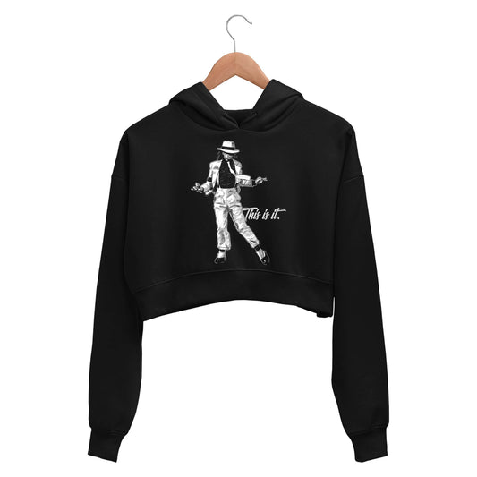 michael jackson this is it crop hoodie hooded sweatshirt upper winterwear music band buy online india the banyan tee tbt men women girls boys unisex black