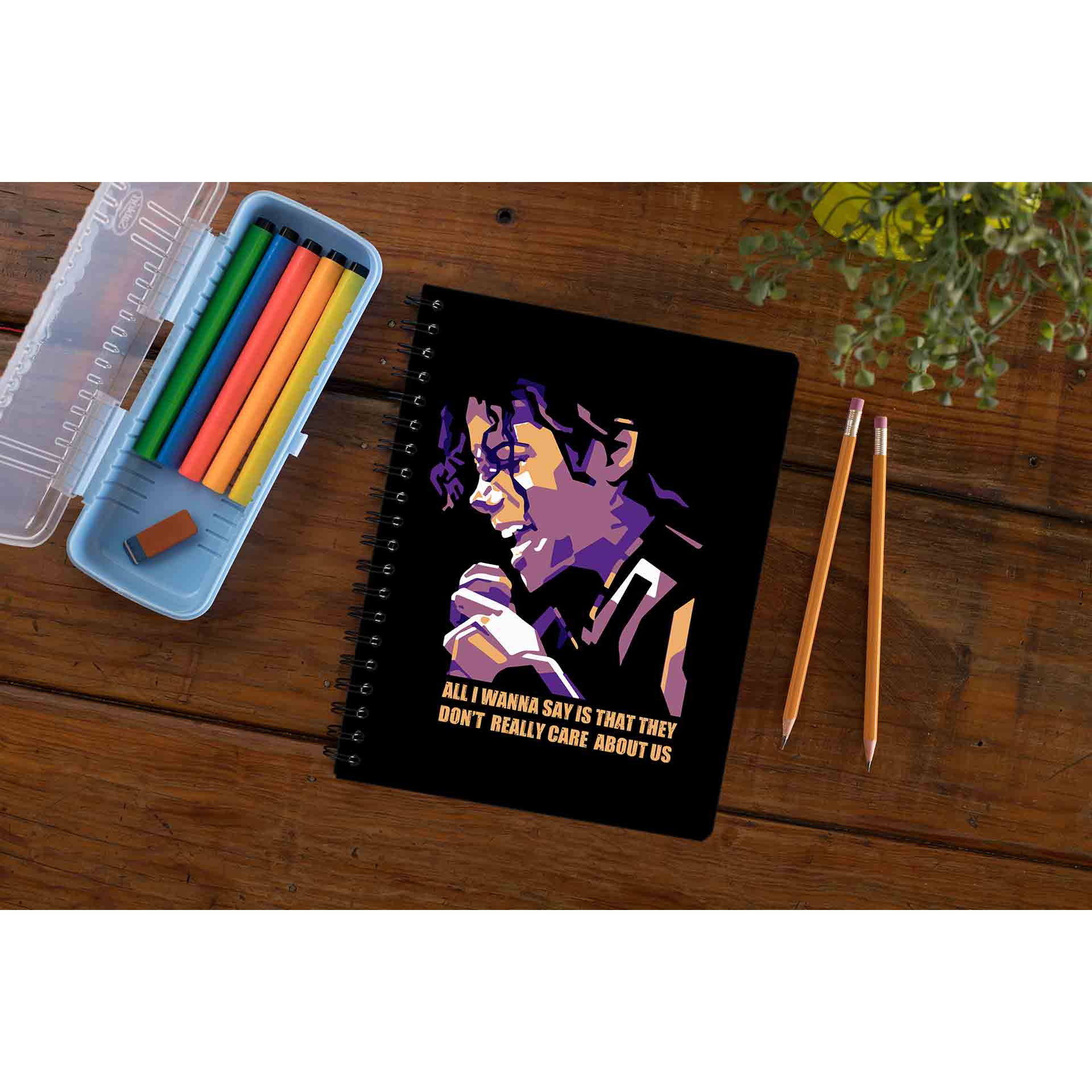 michael jackson care about us notebook notepad diary buy online india the banyan tee tbt unruled