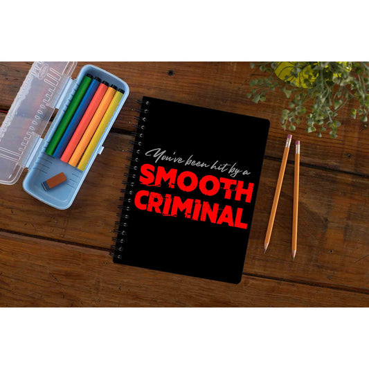 michael jackson smooth criminal notebook notepad diary buy online india the banyan tee tbt unruled