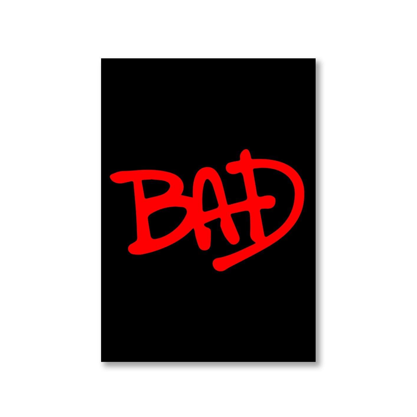 michael jackson bad poster wall art buy online india the banyan tee tbt a4