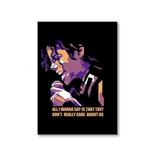 michael jackson care about us poster wall art buy online india the banyan tee tbt a4