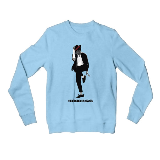 michael jackson 1958 - forever sweatshirt upper winterwear music band buy online india the banyan tee tbt men women girls boys unisex baby blue