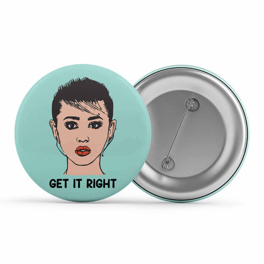 miley cyrus get it right badge pin button music band buy online india the banyan tee tbt men women girls boys unisex