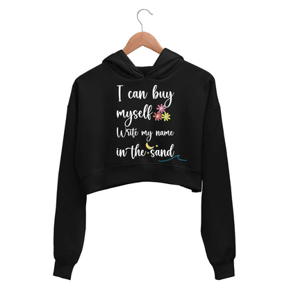 miley cyrus flowers crop hoodie hooded sweatshirt upper winterwear music band buy online india the banyan tee tbt men women girls boys unisex black i can buy myself flowers